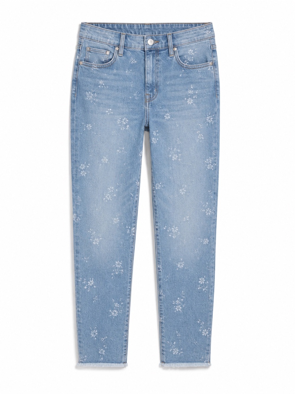 NWT Gap high Rise True Skinny Floral Print Ankle Jeans 27 / 4